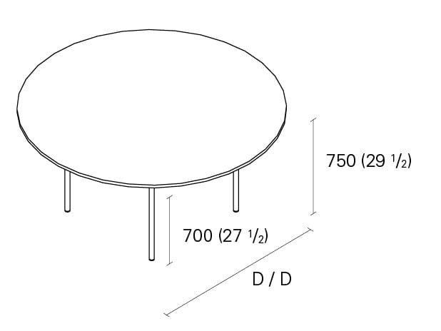 Круглый стол e15 ANTON ARCH-00022816 - Вид №3