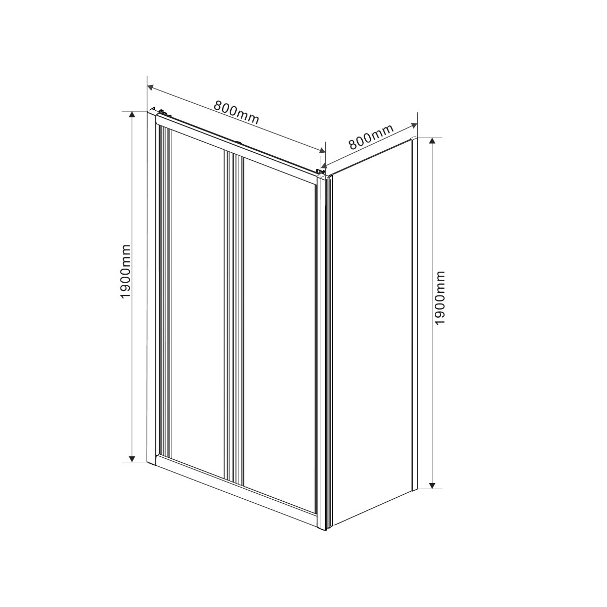 VSR-1G8080CH Душевой уголок Vincea Garda Santreyd - Вид №5