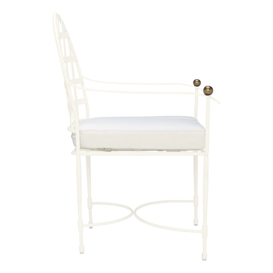 Стул медальона из нержавеющей стали с подлокотниками JANUS et Cie ARCH-00088012 - Вид №16