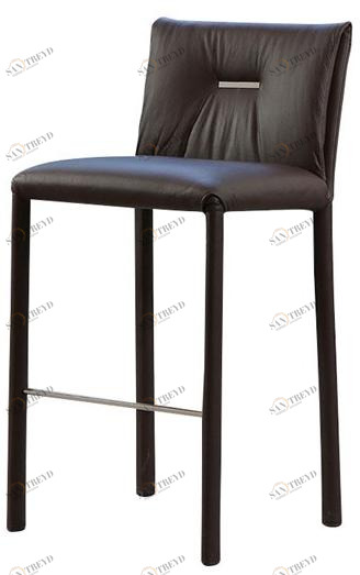 Reflex Высокий кожаный табурет со спинкой Soft sun-id-1396848