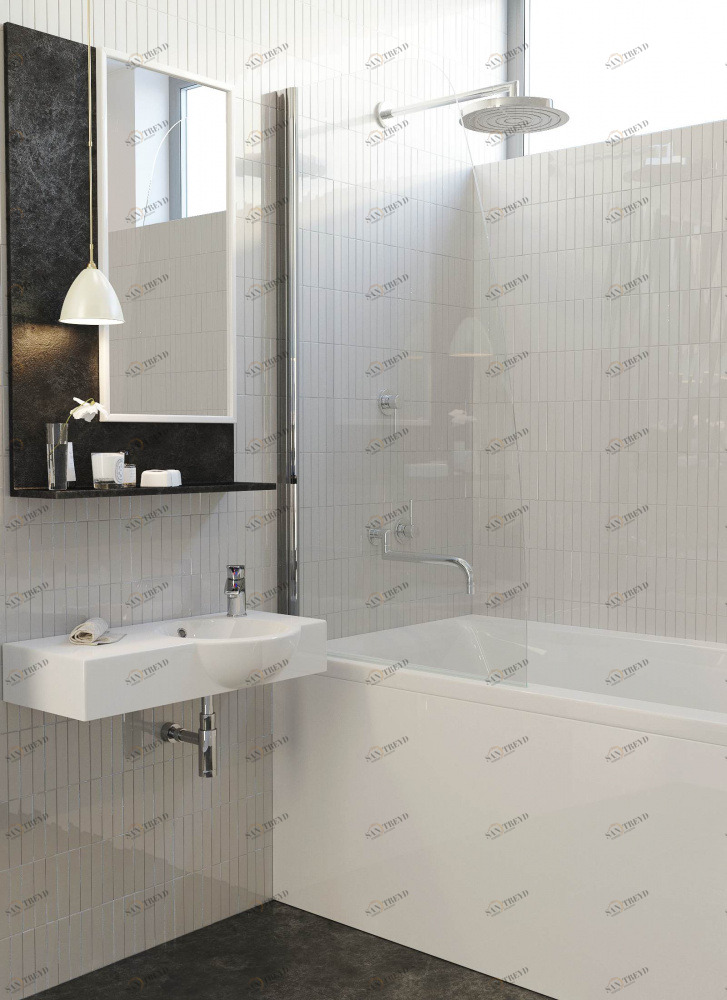 A170N-80 Душевое ограждения на борт вынны Alpen Польша 