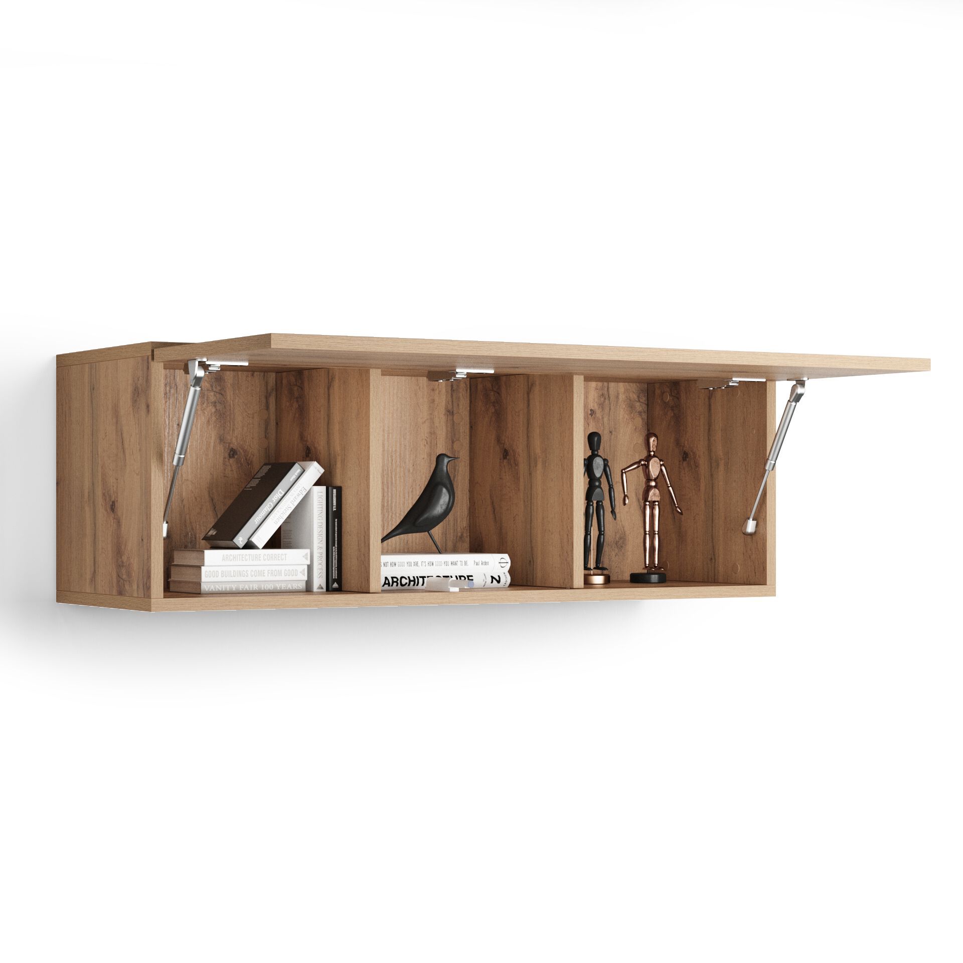 Горизонтальный навесной шкаф из меламинированного материала с дверным полотном Mobili Fiver Easy ARCH-00140422 - Вид №21