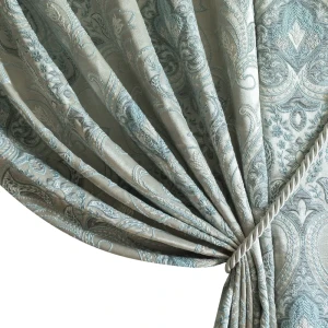 Штора на ленте Виченца 200x280 см цвет бирюзовый