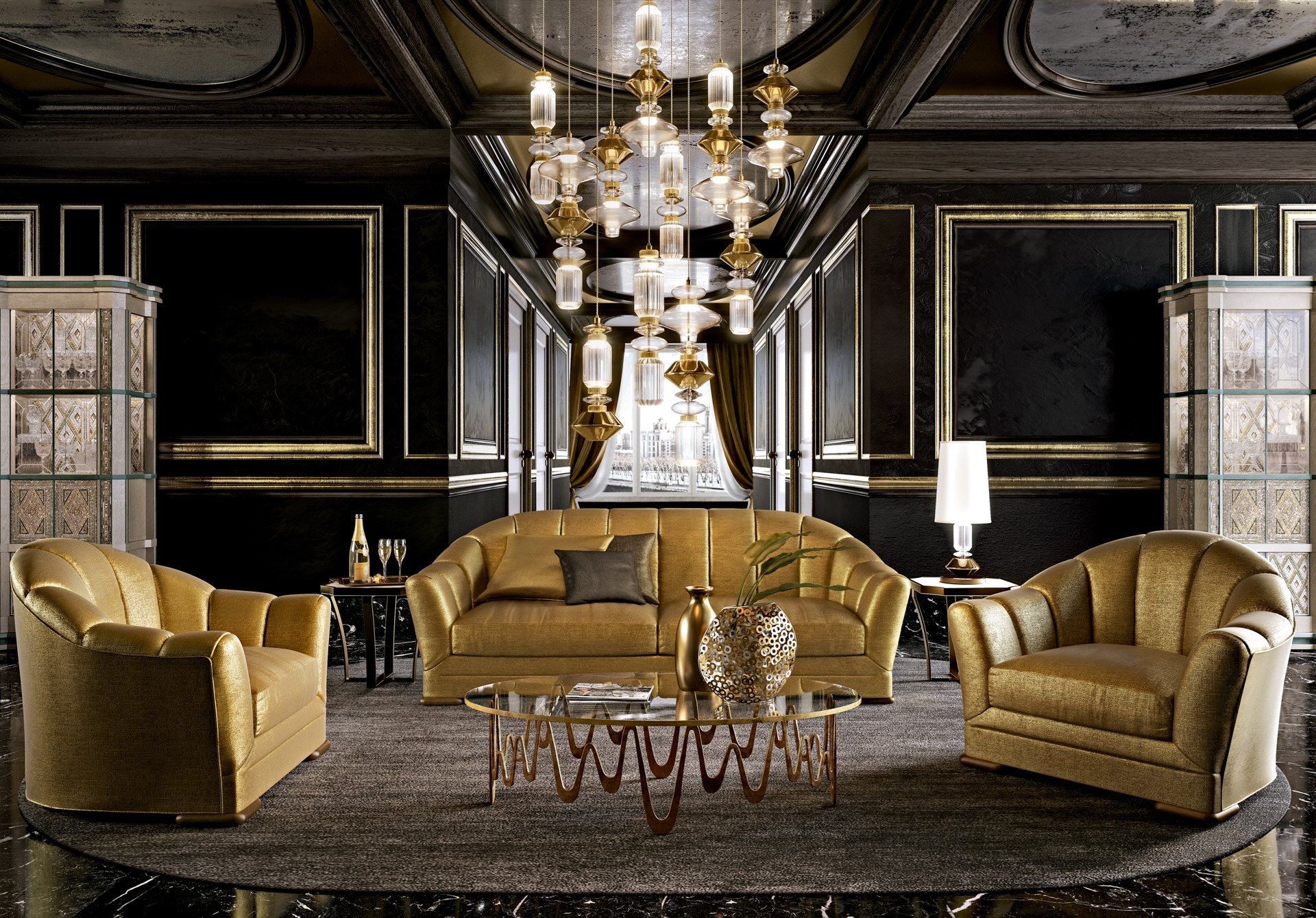 4-местный тканевый диван Sicis Diamond ARCH-00063735 - Вид №3