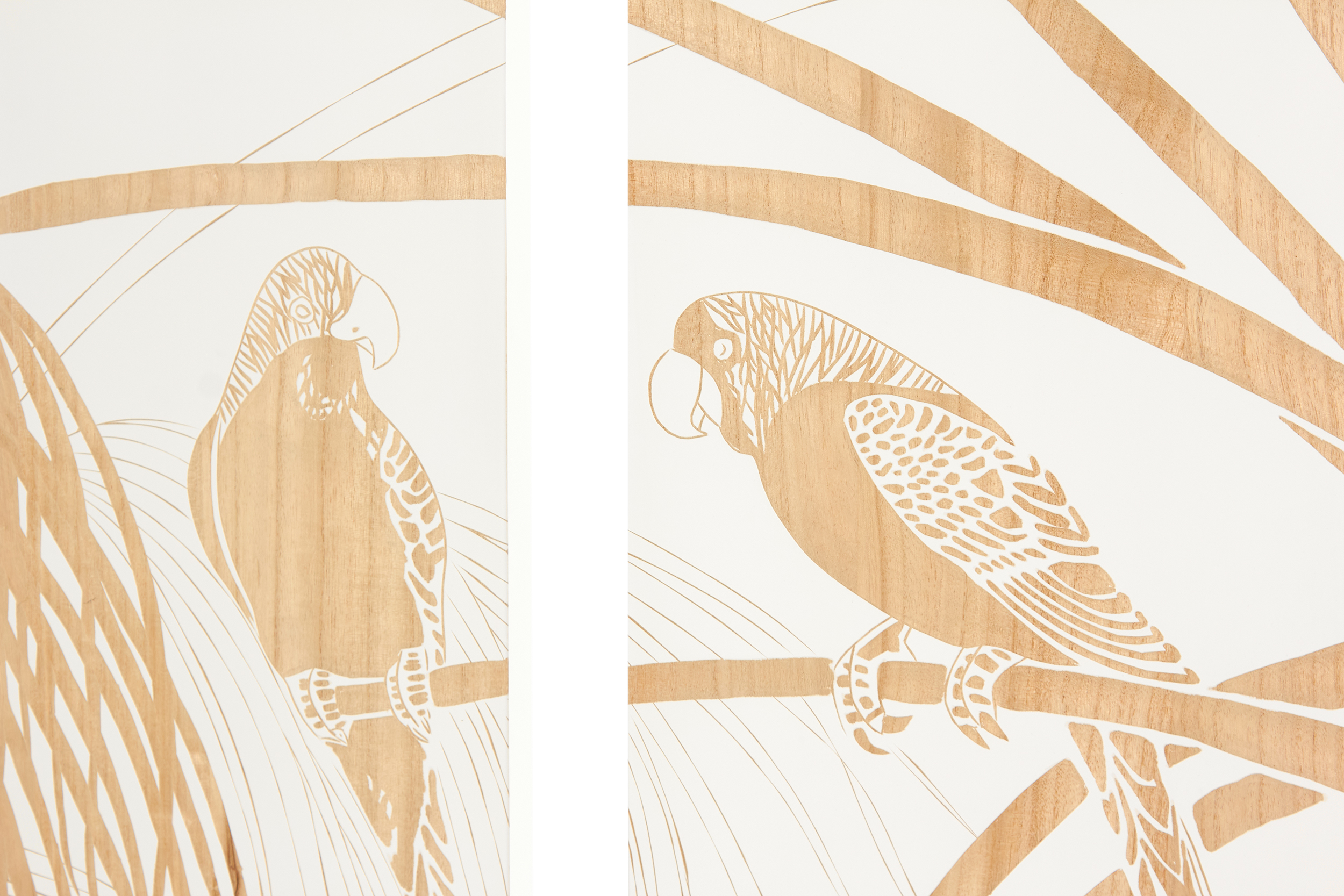 2000983220196 Панно настенное Birds Triptych LINIE DESIGN  - Вид №1