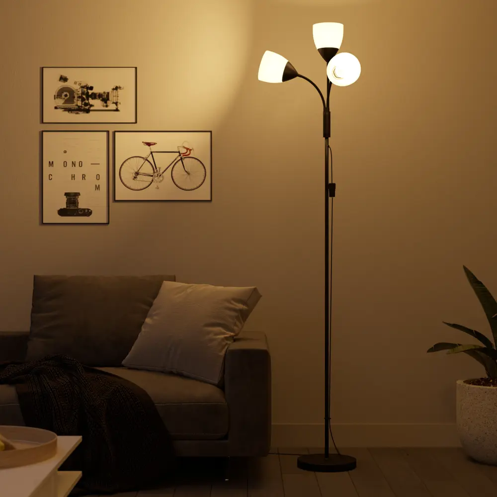 Торшер KREAFORTA «Viliya» цвет белый/черный STLM-2105681 - Вид №10