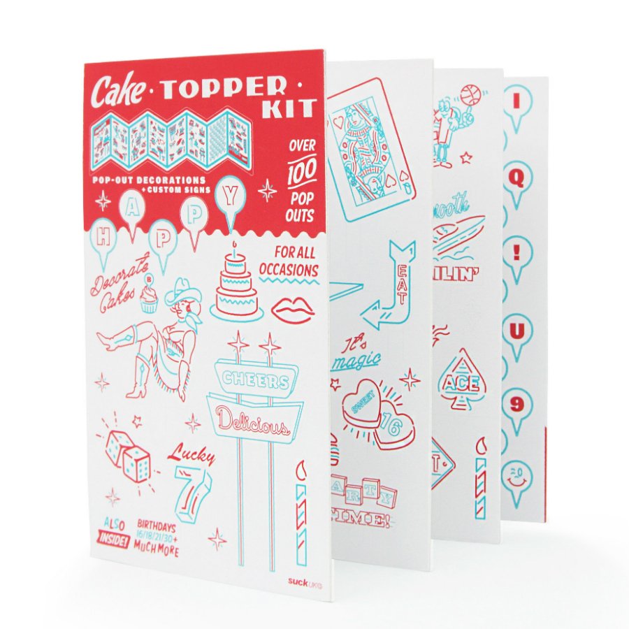 Украшения для торта Kit SUCK UK ДИЗАЙНЕРСКИЕ 00-3880627 Белый  - Вид №6