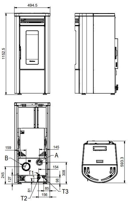 LA NORDICA EXTRAFLAME Герметичная печь на пеллетах sun-id-1493915 - Вид №2
