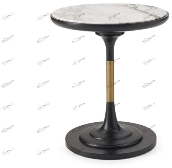 A.R. Arredamenti Высокий круглый мраморный журнальный столик Dilan D16/mar