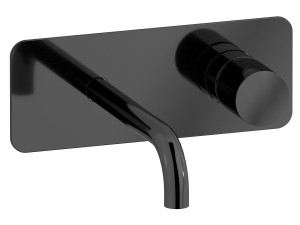 Настенный смеситель для раковины с автоматическим сливом