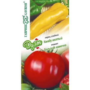 Семена овощей Гавриш томат и перец Большая мамочка и Какаду желтый