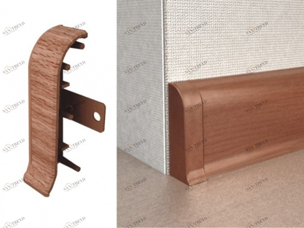 Заглушки торцевые с текстурой 180 Дуб античный (пара) RICO LEO 2541344