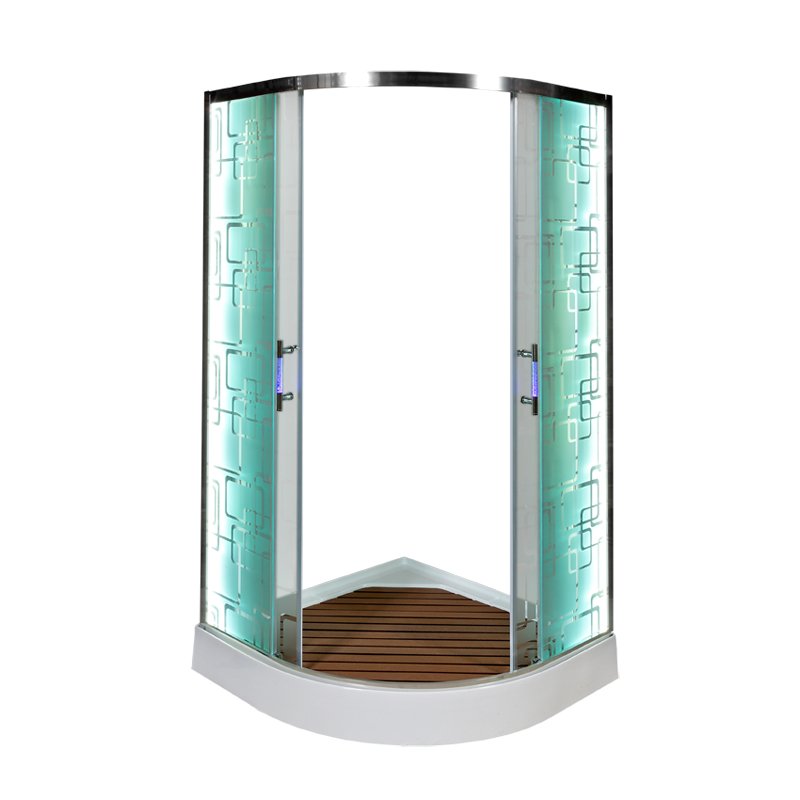 BМ4590 с гидромассажем BLACK Душевая кабина DETO Серия ВМ Душевое ограждение С 01 LED - Вид №3