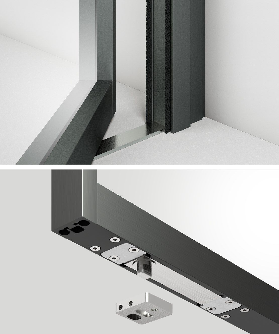 Стеклянная висячая дверь ADL мифический ARCH-00129641 - Вид №3