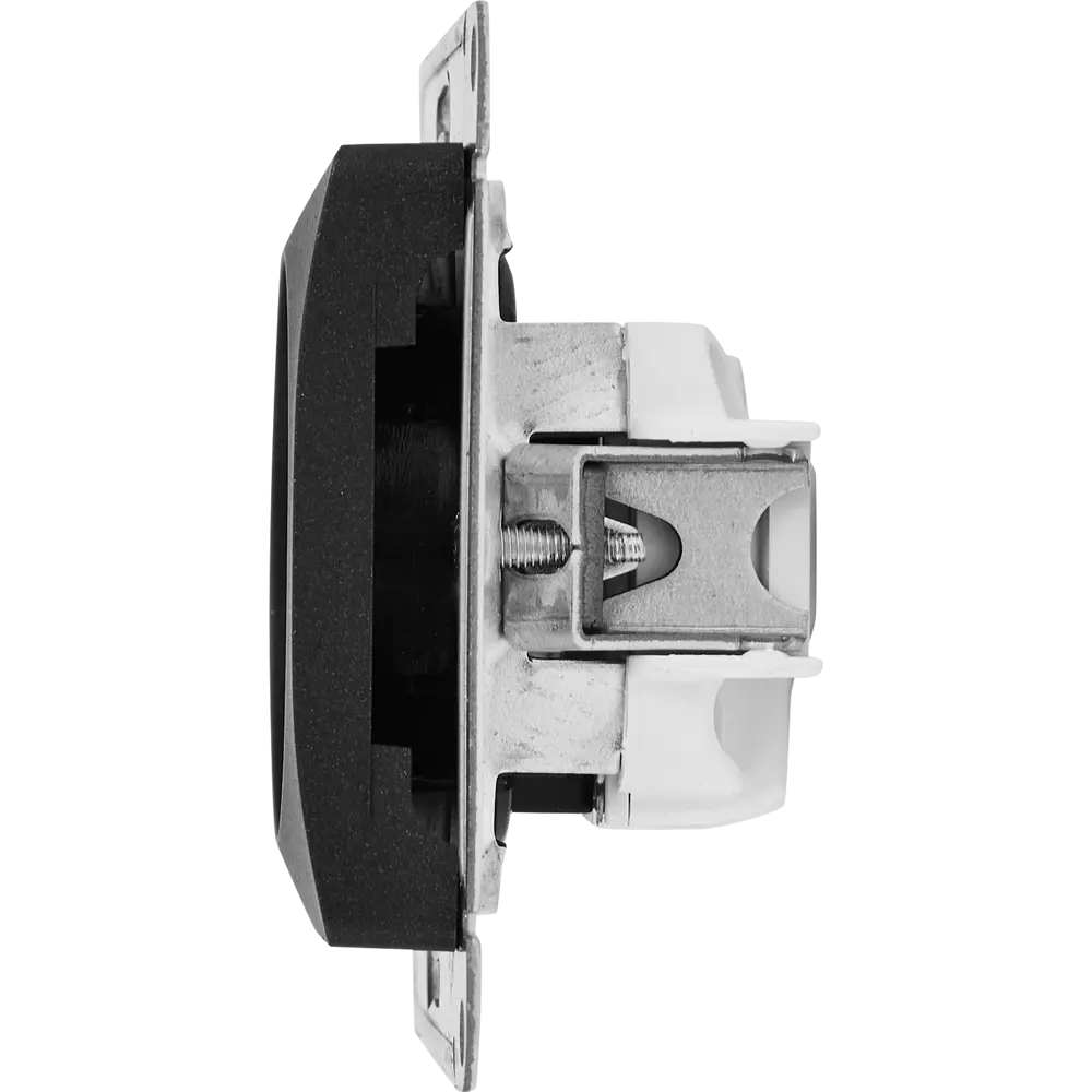 Schneider Electric Glossa - розетка встраиваемая антрацит без заземления 86710188 STLM-1113143 - Вид №2