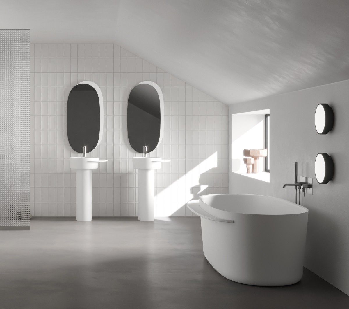 Ex.T Plateau L Настенное зеркало display_EXSPLPLAT/WHITE - Вид №2