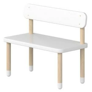 Скамья со спинкой Flexa Play, белая