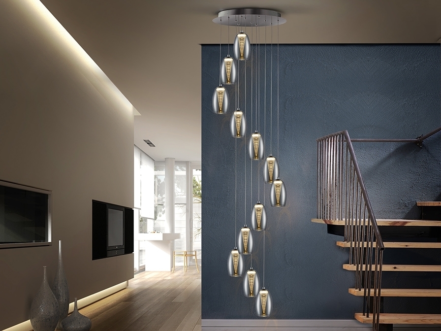 085617 Подвесной светильник 12L LED DIMABLE Schuller Nebula