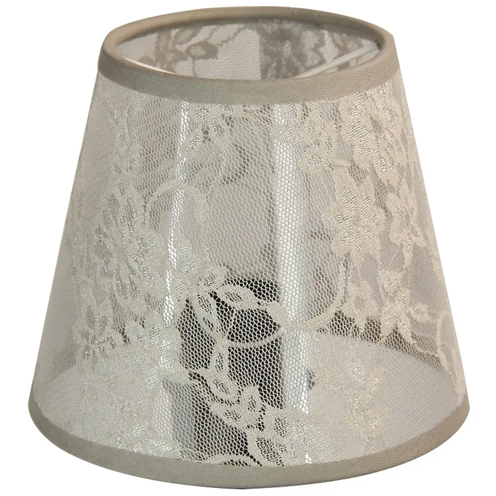 Абажур A lace grey, клипса, цвет серый LAMPLANDIA STLM-2142704