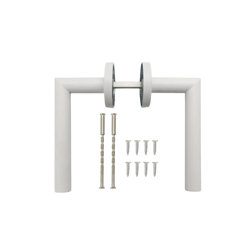 Дверная ручка на розетке Edson EDS-15-R0 без запирания цвет белый STLM-2112813 - Вид №1