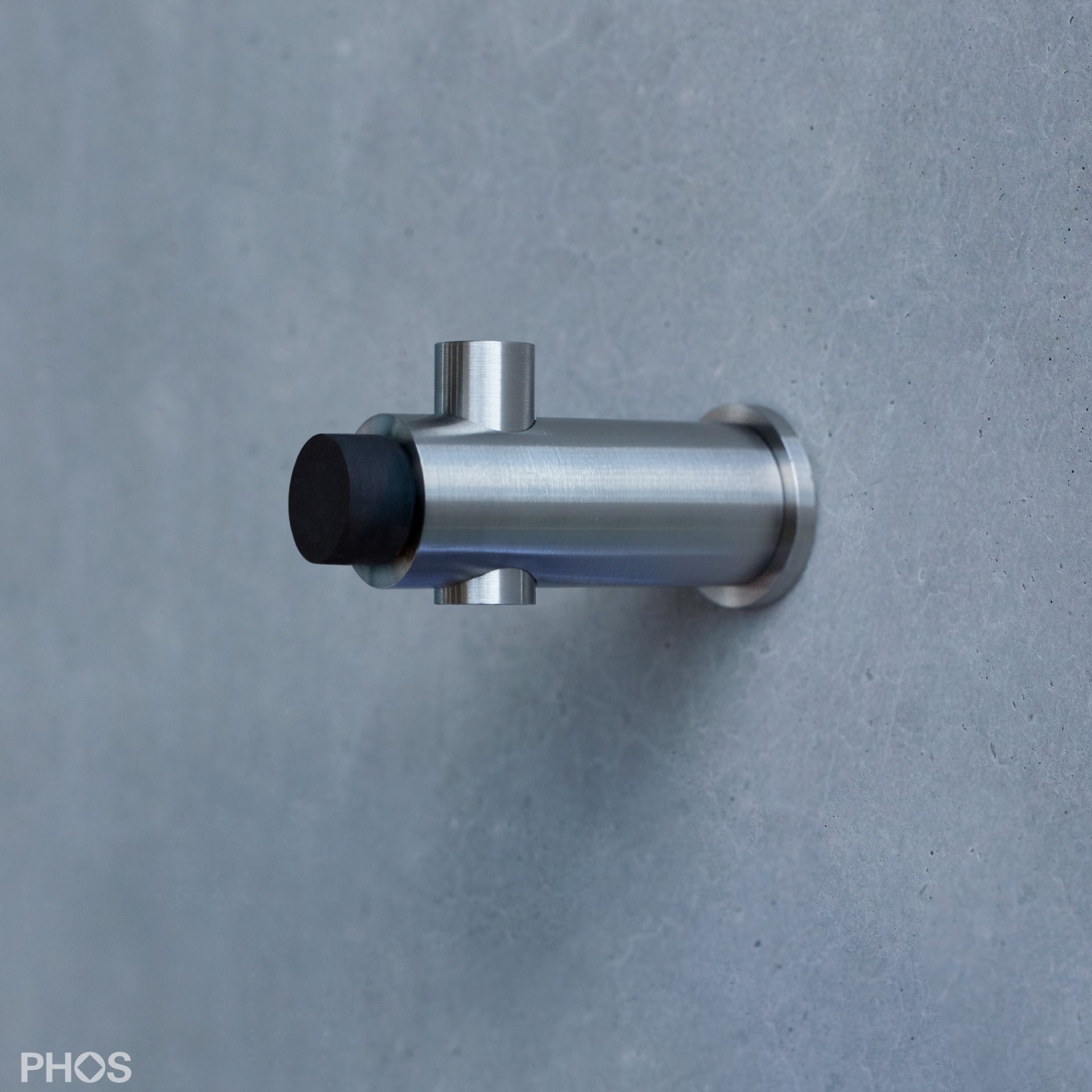 H20-55TS Настенный дверной упор и крючок для одежды, ø20 мм, длина 6,6 см PHOS 