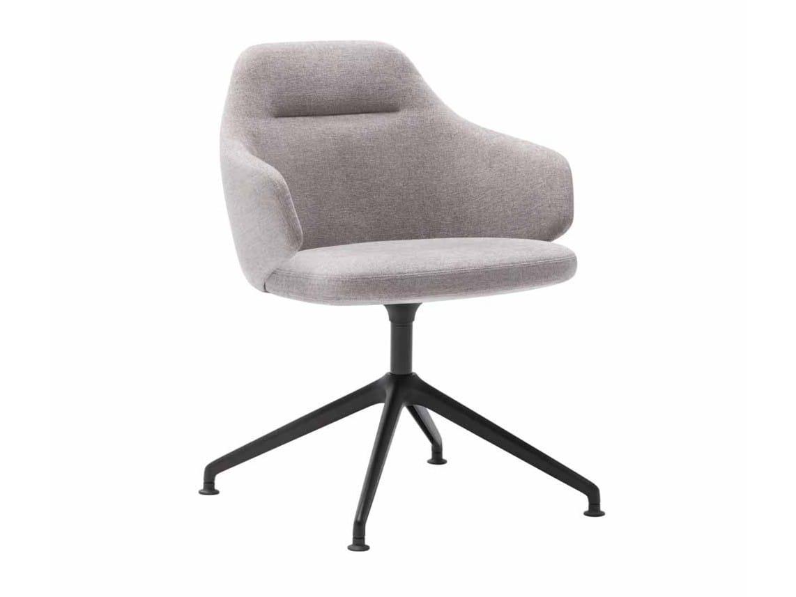 Тканевый поворотный стул с подлокотниками INCLASS Binar 60 ARCH-00119336