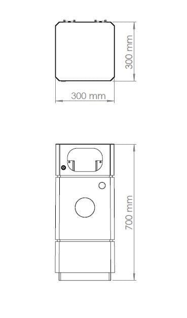 Наружные бетонные стойки для мусора для утилизации отходов ENCHO ENCHEV - ETE 215/216R ARCH-00137152 - Вид №4