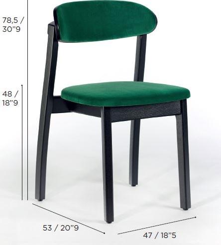 Wildspirit Деревянный стул со встроенной подушкой Arch sun-id-1435032 - Вид №7