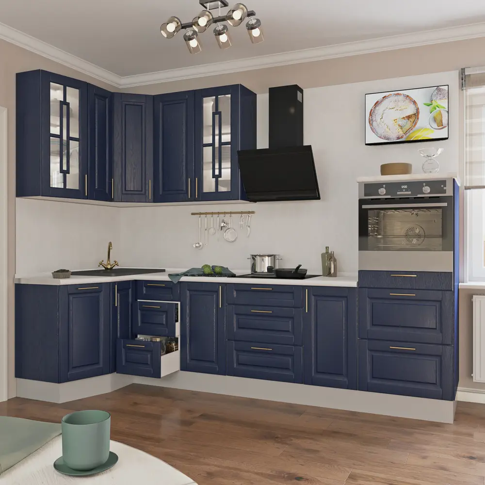 Двери для шкафа Delinia «Антея» 60x70 см, МДФ, цвет синий, 3 шт STLM-2029294 - Вид №2