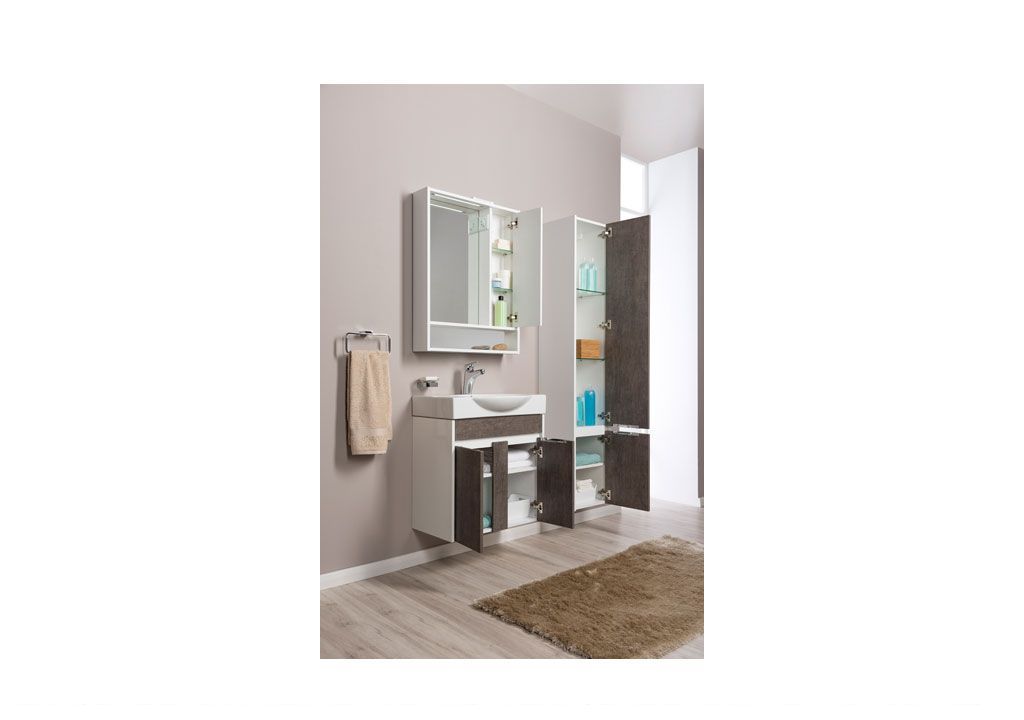 Мебель для ванной Aquanet Коста 65 белый/дуб антик 00188419 - Вид №7