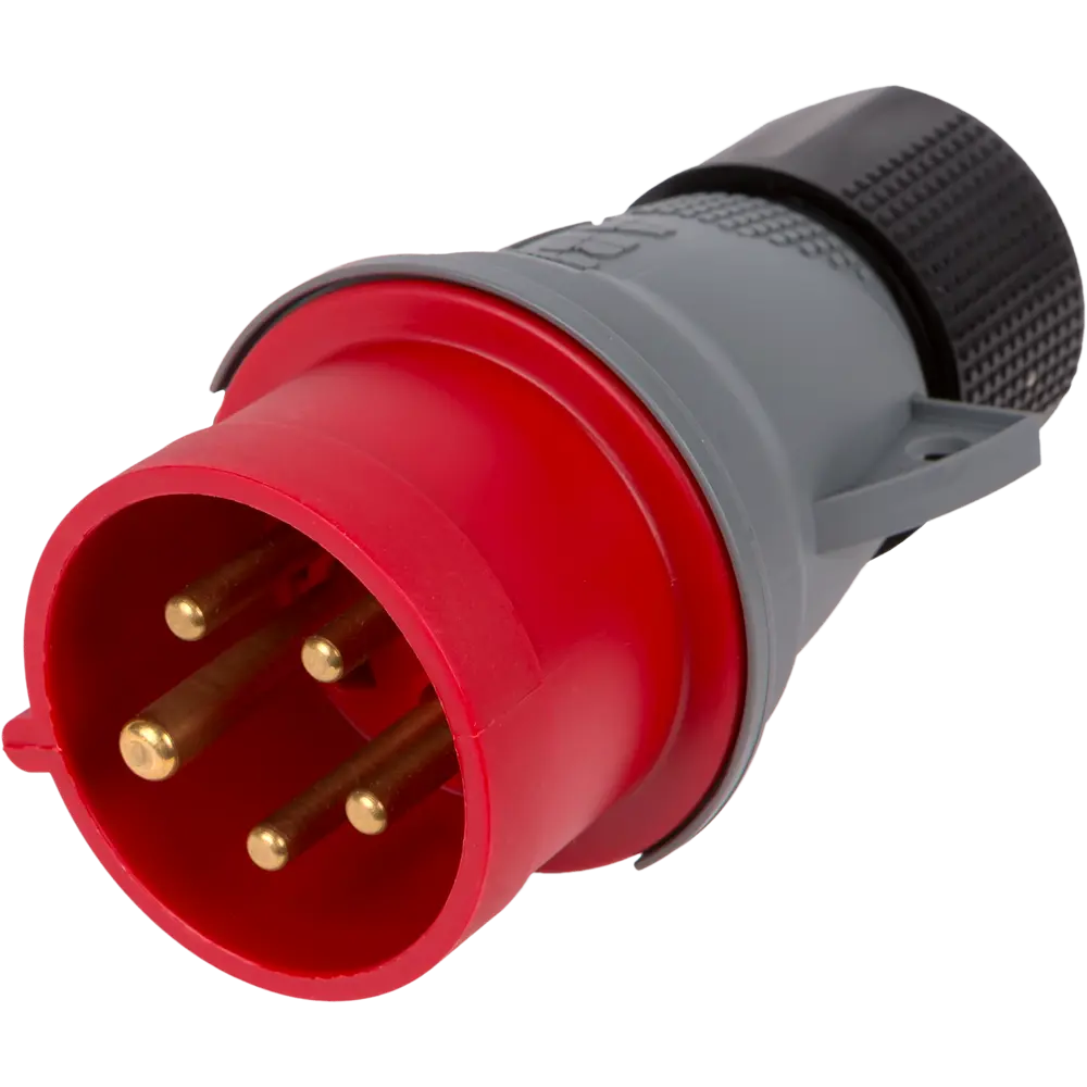 Вилка с заземлением Abb Icat ноль 380 В цвет красный STLM-2144409