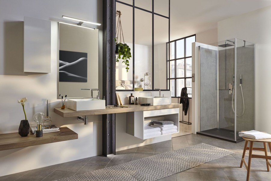 EB51-XXXX-E10 Столешница на заказ от 1400 до 1500 мм без отверстия для раковины Jacobdelafon PARALLEL Santreyd - Вид №1