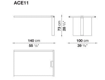 Дубовый стол на полуострове B&B Italia Project AC Executive ARCH-00038631 - Вид №17