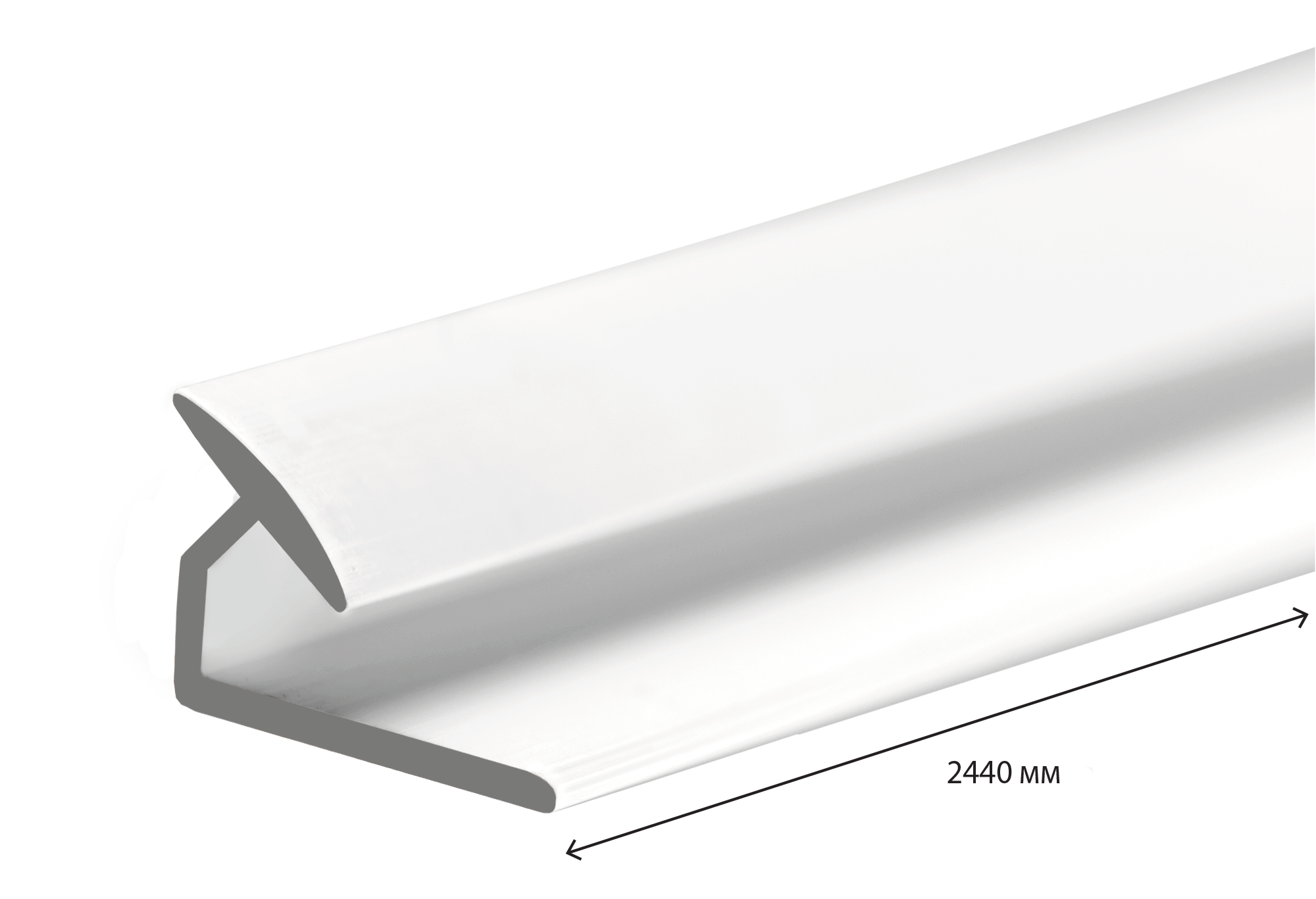 10150897 Угол ПВХ внутренний 2440 мм, цвет белый STLM-0000296 Santreyd 