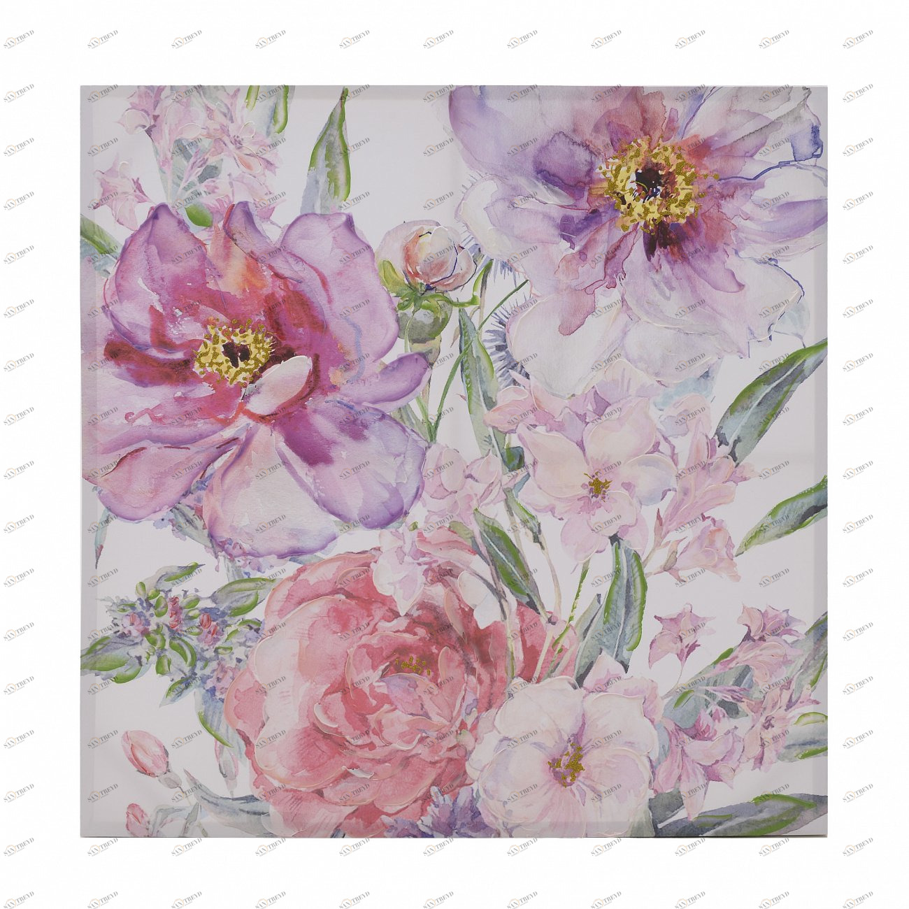 Картина на холсте подрамником 80х80 см сиреневая To4rooms TO4ROOMS  00-3838629 Розовый;фиолетовый 