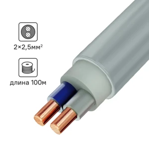 Электрический кабель Угличкабель NYM-O 2x2.5 100 м 89456225 STLM-2069305