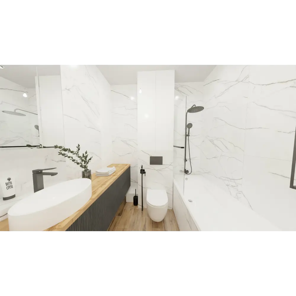 Керамогранит Incolor Montreal 60x120 см 2.88 м² матовый цвет белый Marble STLM-2055571 - Вид №4