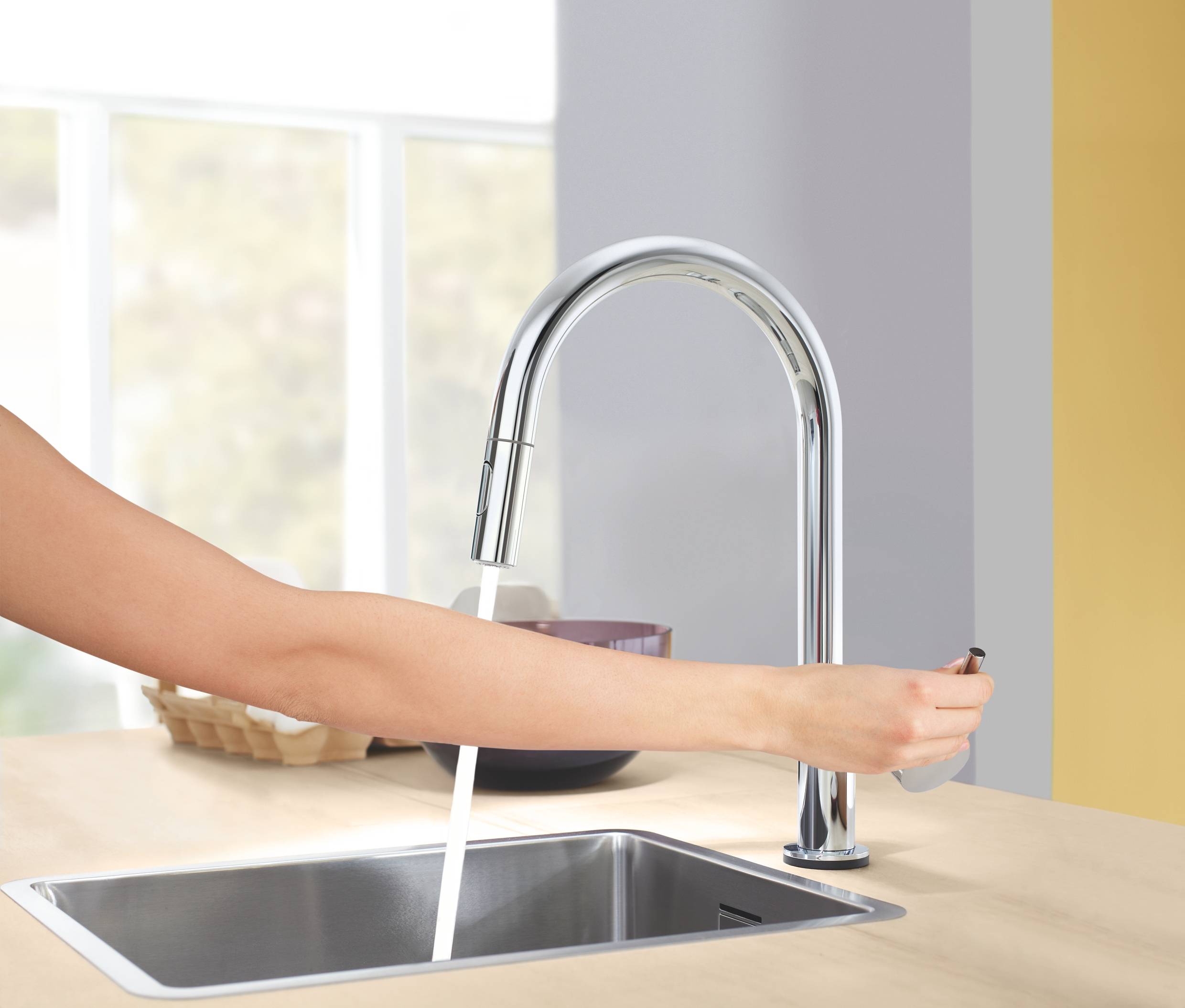 Смеситель для кухни GROHE Minta Touch сенсорный, хром (31358002) - Вид №6