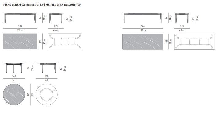 Открытый журнальный столик с верхней частью HPL Minotti Sunray ARCH-00015226 - Вид №1