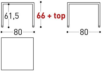 Varaschin Прямоугольный садовый стол из hpl Victor 92tl - Вид №4