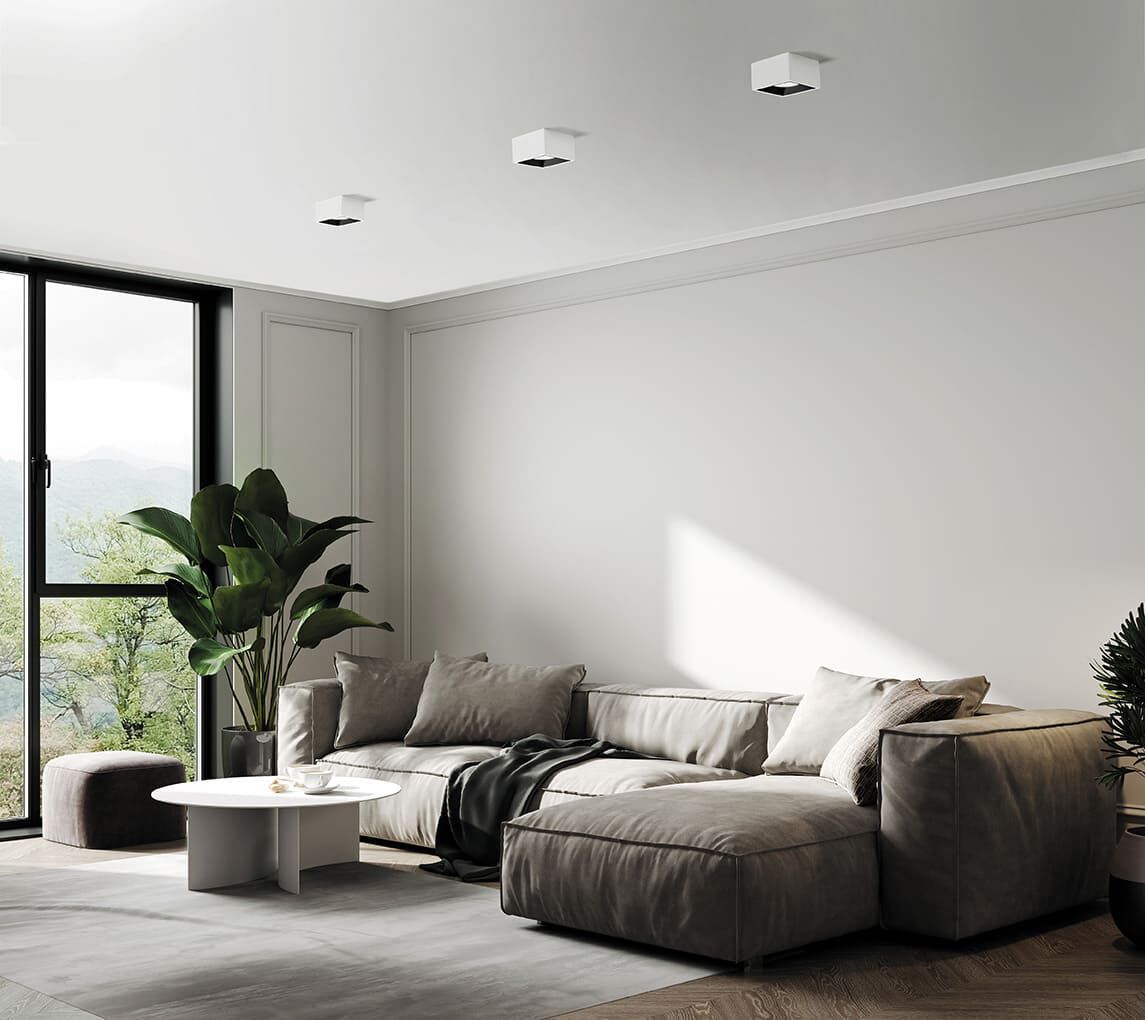 Гипсовый потолочный светильник Tecnico NASSO QUADRATA ARCH-00131101 - Вид №3