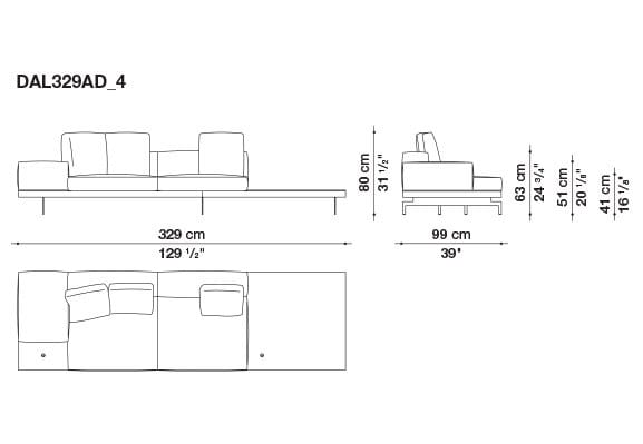 Кожаный диван B&B Italia док ARCH-00130675 - Вид №178