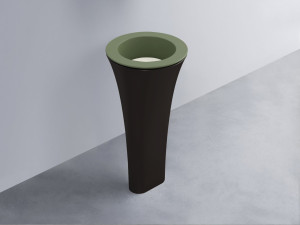 AMLA45-AG+AMPILT-TL+AMCOLT-LV Раковина Amedeo Tondo отдельностоящая cielo Enjoy + Amedeo