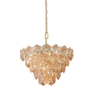 Люстра подвесная золотистая Vitaluce V5294-8/6+3+3+1 VITALUCE ДИЗАЙНЕРСКИЕ 00-3888458 Золото