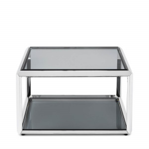 450279-BS ABHIKA ПРИБОРНЫЙ СТОЛ FORTUNE H37 59X37 BLACK/SILVER