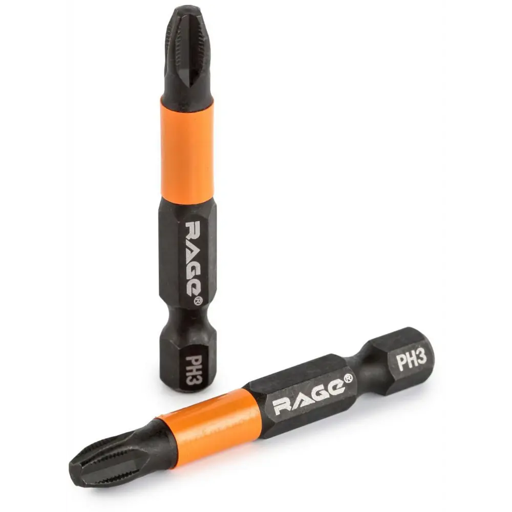 Магнитная бита RAGE PH3 50 мм для шуруповерта (2 шт) 89369255 STLM-1407036 - Вид №1
