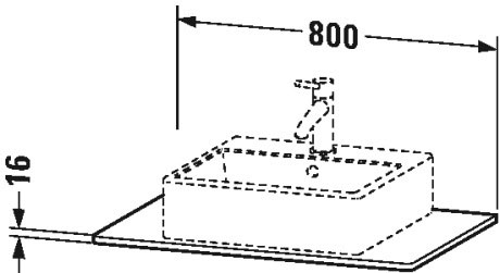 XSquare Консоль Duravit XS060D04747 - Вид №1