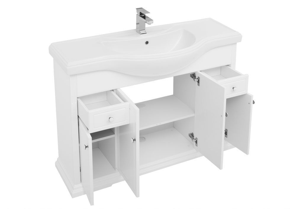 Мебель для ванной Aquanet Лагуна Классик 120 белый 00175443 - Вид №3
