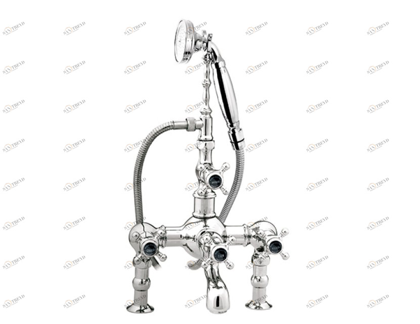 035011.N00.00 Душевой набор для террасы с черным фарфором Золото 24К Mestre RETRO