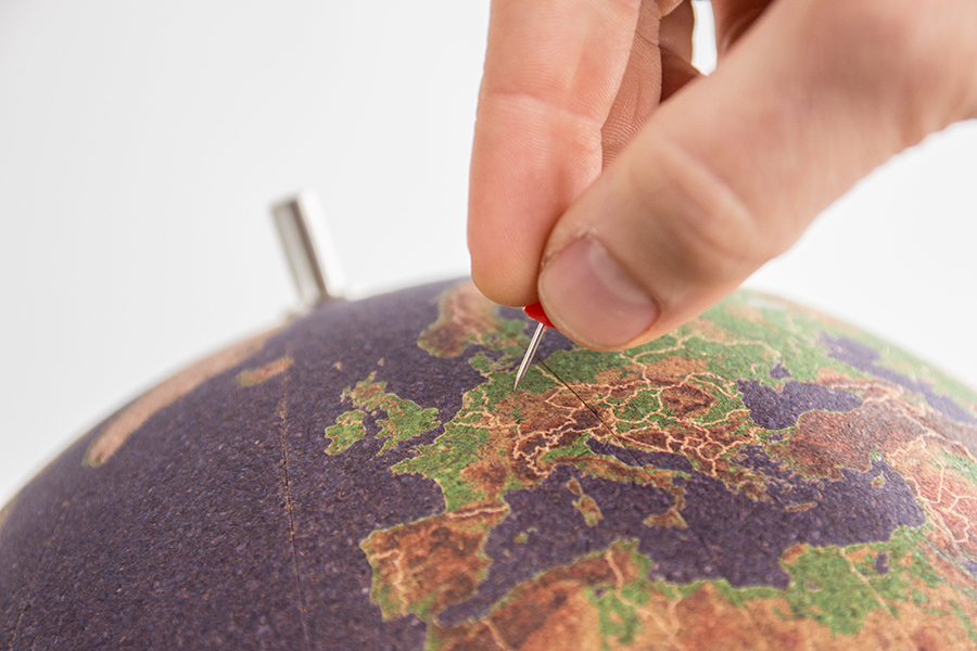 SK CORKGLOBE4 Глобус цветной colour малый Suck UK  - Вид №10